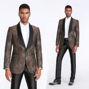 Empire™ Men's Premium Floral Rustic Jacket w/ Finished Shawl Lapel
